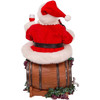 Kurt Adler Fabriche Christmas Figurine, Santa Beach Chair, 10.5in