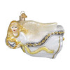 Old World Christmas Blown Glass Ornament for Christmas Tree, Angel with Heart