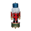 Kurt Adler Wooden Wind-Up Musical Nutcrackers, Soldier, Festive Red, Gold & Blue Design, 8.5"