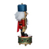 Kurt Adler Wooden Wind-Up Musical Nutcrackers, Soldier, Festive Red, Gold & Blue Design, 8.5"