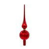 Kurt Adler Unlit Christmas Tree Treetop, Mickey Mouse Finial, Glass, Red, 12"