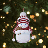 Kurt Adler Resin Ornament for Christmas Tree, Snowboy "Sweet Grandson"