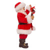 Kurt Adler Resin Christmas Tabletop Figurine, Coca-Cola Santa Holding Ornament, 9.5in