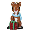 Old World Christmas Holiday Ready Rudolph Card Game & Ornament