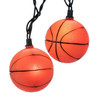 Kurt Adler Indoor/Outdoor UL 10-Light Basketball Light Set, 9ft