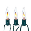 Kurt Adler Indoor/Outdoor UL 10-Light Flicker Flame Light Set, 9ft