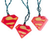 Kurt Adler Indoor/Outdoor UL 10-Light Superman Light Set, 9ft