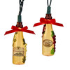 Kurt Adler Indoor/Outdoor UL 10-Light Wine Bottle with Decal Light Set, 9ft
