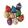 Kurt Adler Glass Ornaments for Christmas Tree, Miniature Decorative Eggs, Assorted (9 Piece Set)