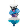 Kurt Adler Wooden Ornament for Christmas Tree, Cheshire Cat Hat