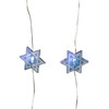 Kurt Adler Indoor Battery Operated UL 20-Light LED Star of David Fairy String Light Set, 9ft