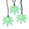 Kurt Adler Indoor/Outdoor UL 10-Light Cannabis Light Set, 9ft