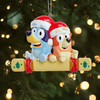 Kurt Adler Resin Ornament for Christmas Tree, Bluey & Bingo