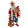 Kurt Adler Fabriché Figurine Collection, Western Santa with Guitar, 11in