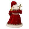 Kurt Adler Fabriche Christmas Figurine, Regal Red Santa, 10.5in Kurt Adler Fabriche Christmas Figurine, Regal Red Santa, 10.5in
