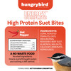 Hungrybird Energy Complete, 3lbs - High-Protein Hot Pepper Suet Bites for Outside Wild Birds