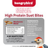 Hungrybird Energy Complete, 3lb - High-Protein Mealworm Suet Bites for Outside Wild Birds