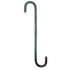 Hookery Black Powder-Coated Steel S-Hook Extension for Indoor/Outdoor Hanging Decor — 8"