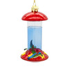Kurt Adler Glass Ornament for Christmas Tree, Hummingbird Feeder