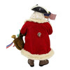 Kurt Adler Fabriche Musical Christmas Figurine, America's 250th Anniversary Santa, 11in
