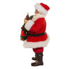 Kurt Adler Battery-Operated Fabriche Table Figurine, Coca-Cola Santa with Lighted Wreath, 10.5"