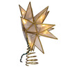 Kurt Adler 10-Light Capiz Gold Sputnik Tree Topper, 15-Point, 8.25"