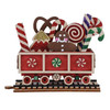 Old World Christmas Wood Ornament for Christmas Tree, Candy Cane Train Car