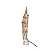 Kurt Adler 10-Light Brass Plated Capiz Star Treetopper with Center Gem, 12-Point, 10.25”