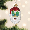 Old World Christmas Blown Glass Ornament for Christmas Tree,  Shades Santa