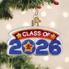 Old World Christmas Blown Glass Ornament for Christmas Tree, Class of 2026