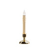 IMC Cape Cod B/O LED Window Candle w/ Timer, Wax Drip, Brass, 9", Pack of 4