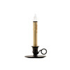 IMC Williamsburg B/O LED Candle with On/Off Sensor, Wax Drip, Antique Bronze, 9", Pack of 4