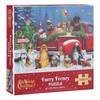 Old World Christmas 500 Piece Puzzle, Furry Frenzy, 24" x 18"