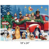 Old World Christmas 500 Piece Puzzle, Furry Frenzy, 24" x 18"