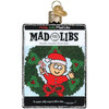 Old World Christmas Blown Glass Ornament for Christmas Tree, Holly Jolly Mad Libs