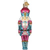 Old World Christmas Blown Glass Ornament for Christmas Tree, Pastel Nutcracker