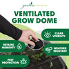 Garden Elements Elevated Self-Watering Garden Bed with Ventilated Grow Dome, Black, 29.5in x 15in