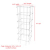 Garden Elements Square 8-Leg Heavy-Duty Collapsible Tomato Cages, 48in (Pack of 3)