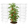 Garden Elements Square 8-Leg Heavy-Duty Collapsible Tomato Cages, 48in (Pack of 3)