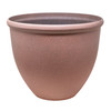 Garden Elements TerraStone Classic Smooth Round Planter, Terracotta, 14in