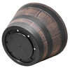 Garden Elements Timberline Barrel-Style Round Garden Planter