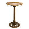Armstrong Wild Bird Food Feather & Forge Elegant Polymer Bird Bath, Bronze, 27in