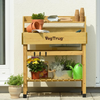 VegTrug Deluxe Cedar Potting Bench for Everyday Gardening, Natural
