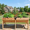 VegTrug Classic Raised Bed Red Uncoated Cedar Wood Planter, Natural, Medium 1.8m - Made in USA