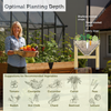 VegTrug Classic Raised Bed Red Uncoated Cedar Wood Planter, Natural, Medium 1.8m - Made in USA