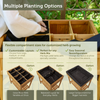 VegTrug Custom Herb Garden Cedar Wood Planter Box, Natural