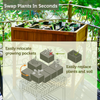 VegTrug Custom Herb Garden Cedar Wood Planter Box, Natural