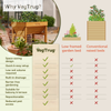 VegTrug Classic Raised Bed Cedar Wood Planter, Natural, Small 1m