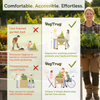 VegTrug Classic Raised Bed Cedar Wood Planter, Grey Wash, Medium 1.8m
