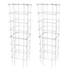 Garden Elements Square 8-Leg Heavy-Duty Collapsible Tomato Cages, 67in (Pack of 2)